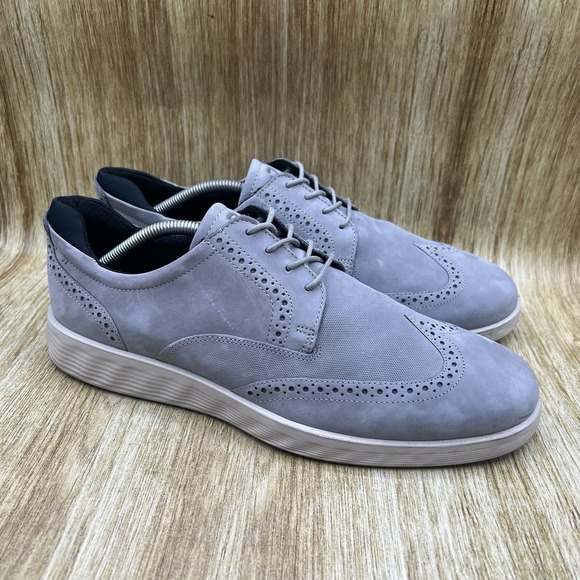 Ecco S Lite Hybrid Men's EU 44 US 10 Oxford Wingtip Grey Sneakers Casual‎ Shoes